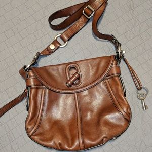 Fossil 54 Chestnut Leather Crossbody